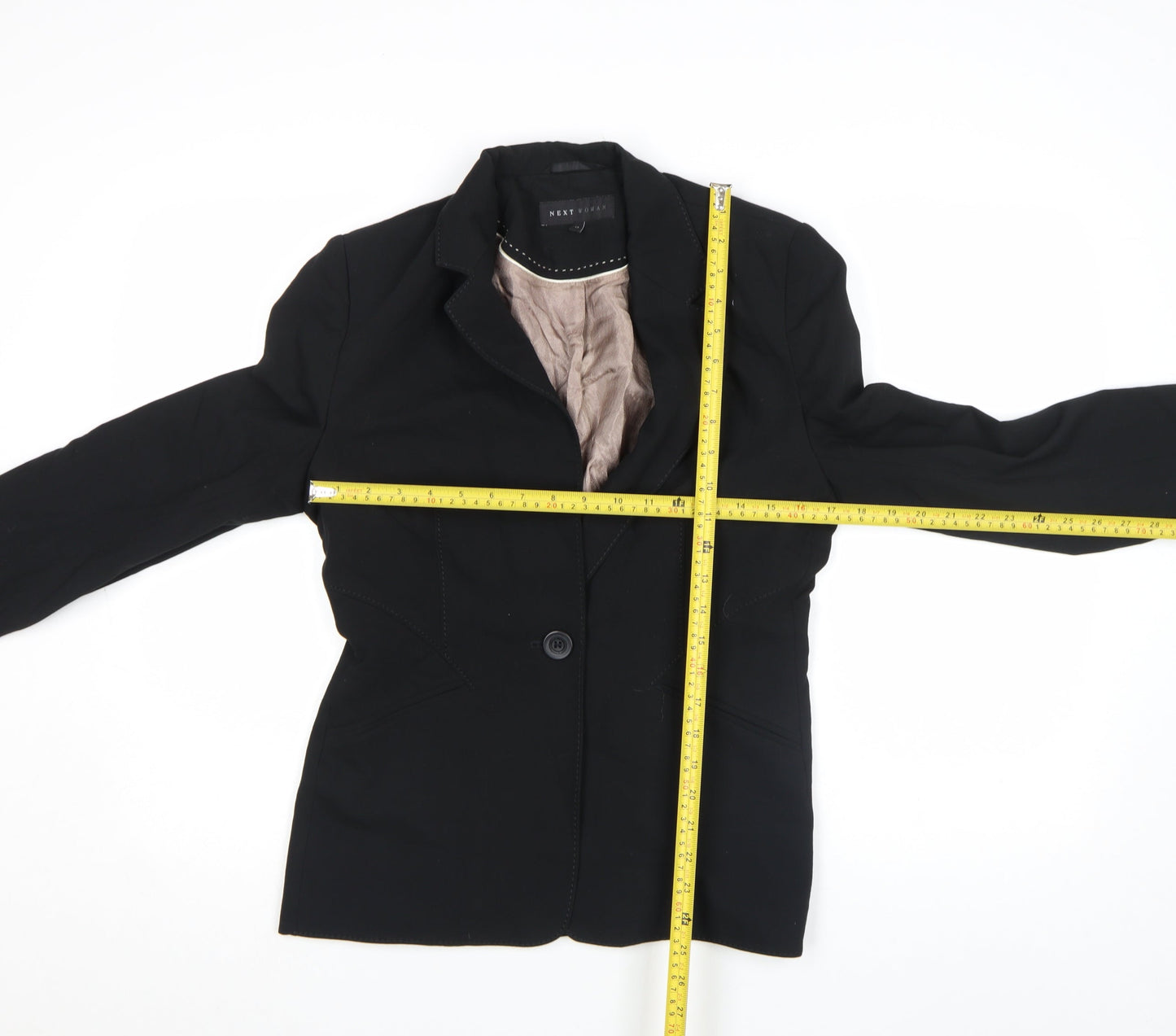 Womens UK Size 12 NEXT Regular Black Blazer