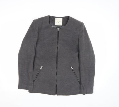 Womens UK Size XL Une Veste Grey Basic Jacket