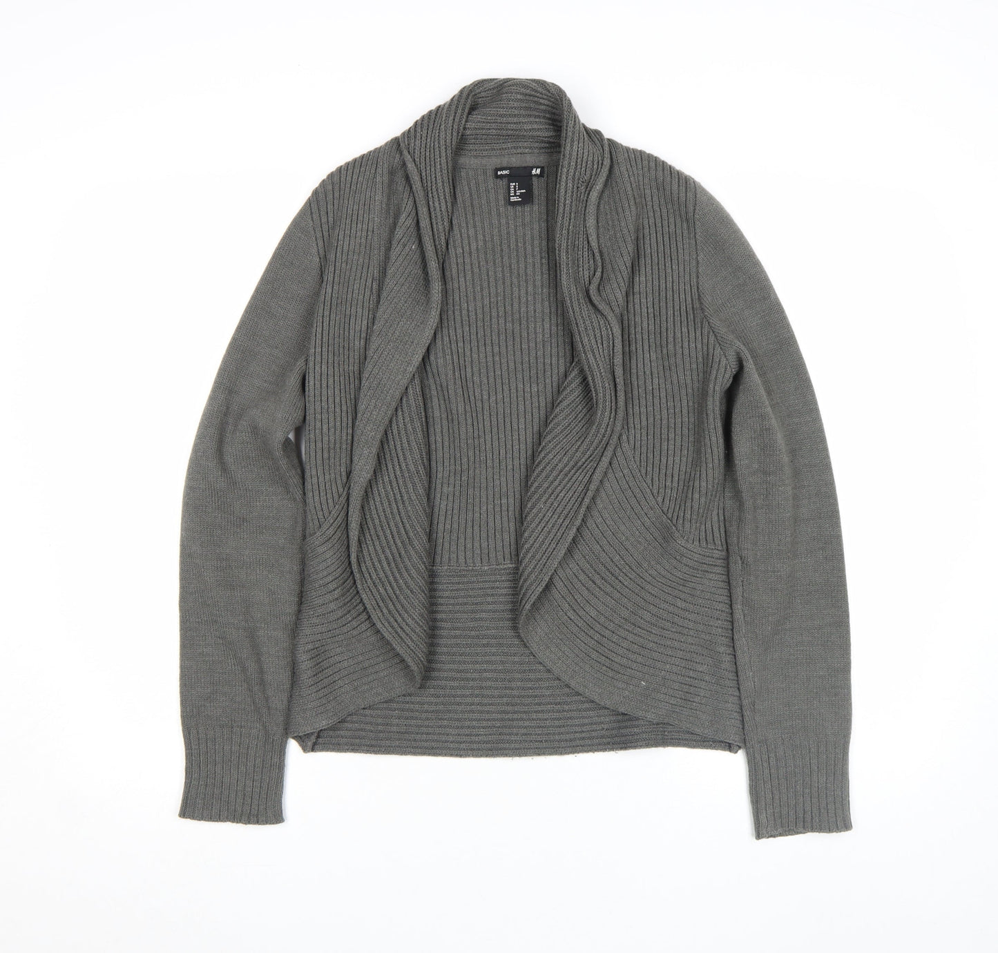 Womens UK Size S H&M Grey Cardigan Jumper