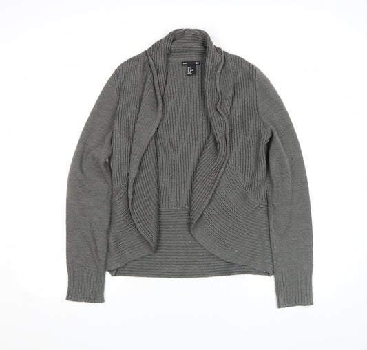 Womens UK Size S H&M Grey Cardigan Jumper