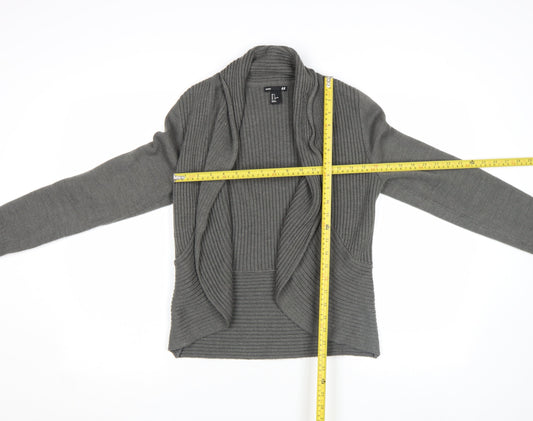 Womens UK Size S H&M Grey Cardigan Jumper