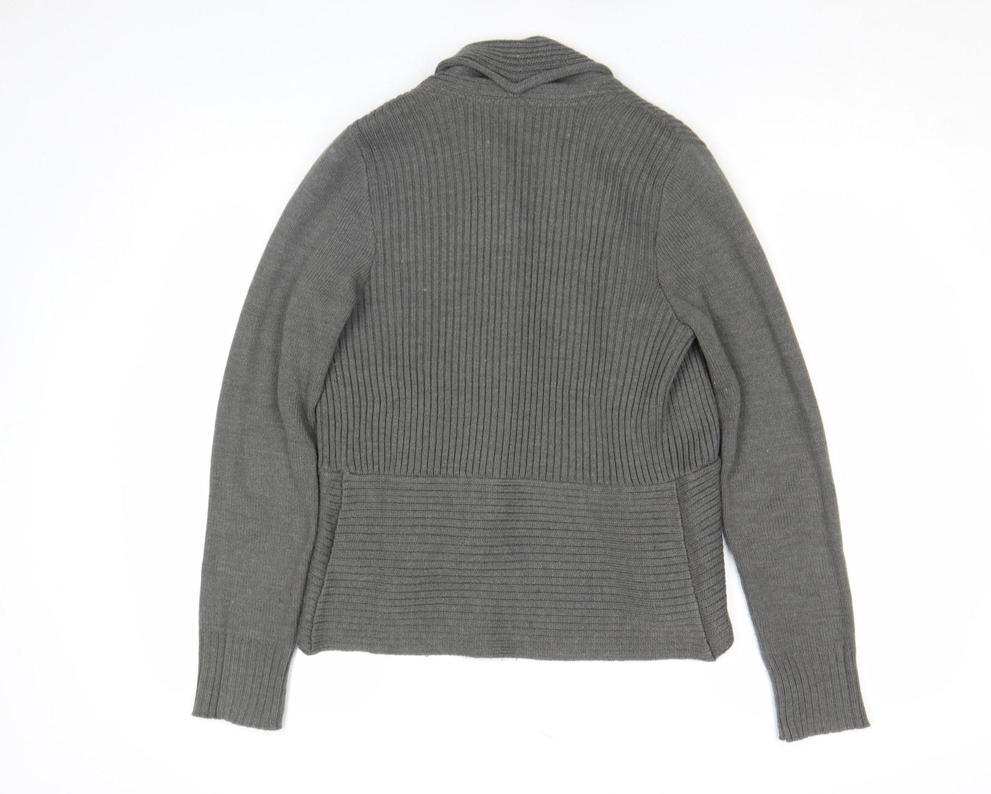 Womens UK Size S H&M Grey Cardigan Jumper