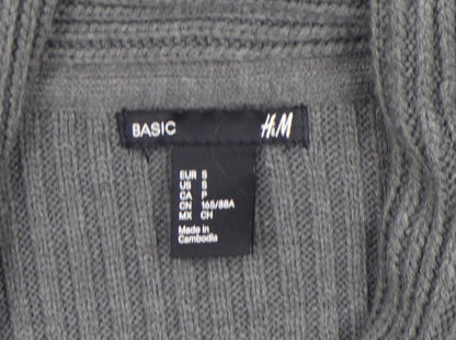 Womens UK Size S H&M Grey Cardigan Jumper