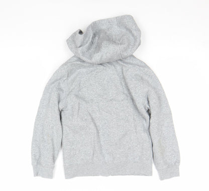 Boys UK Size 7-8 Years Nike Grey Full Zip Hoodie