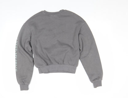 DIVIDED Girls Grey NASA Relaxed Pullover Fleece Sweatshirt XS