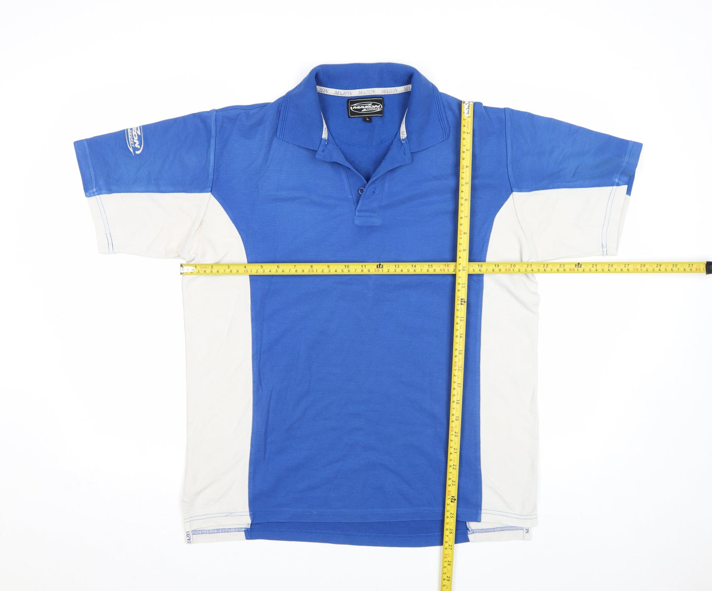Mens UK Size L Mazon Cotton Blend Polo Shirt