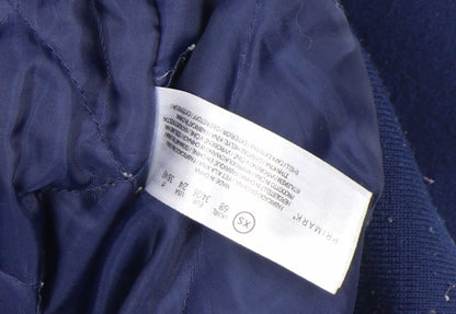 Mens UK Size XS Primark Blue Varsity Jacket