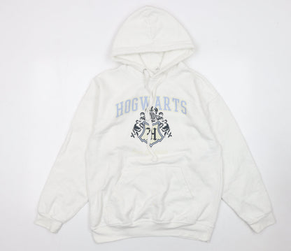Womens UK Size M Bioworld White Pullover Hoodie