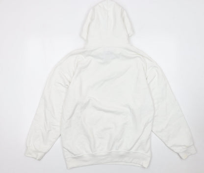 Womens UK Size M Bioworld White Pullover Hoodie