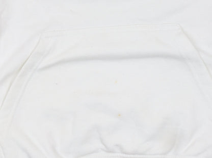Womens UK Size M Bioworld White Pullover Hoodie