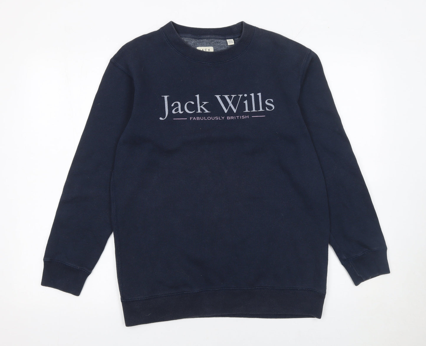 Womens UK Size 8 Jack Wills Blue Pullover Sweatshirt