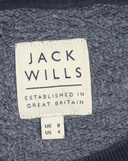 Womens UK Size 8 Jack Wills Blue Pullover Sweatshirt