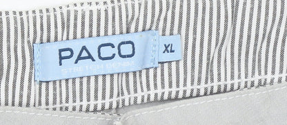 Womens UK Size XL PACO Regular Fit Casual Grey Trousers