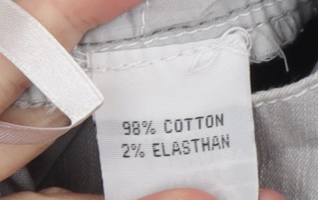 Womens UK Size XL PACO Regular Fit Casual Grey Trousers