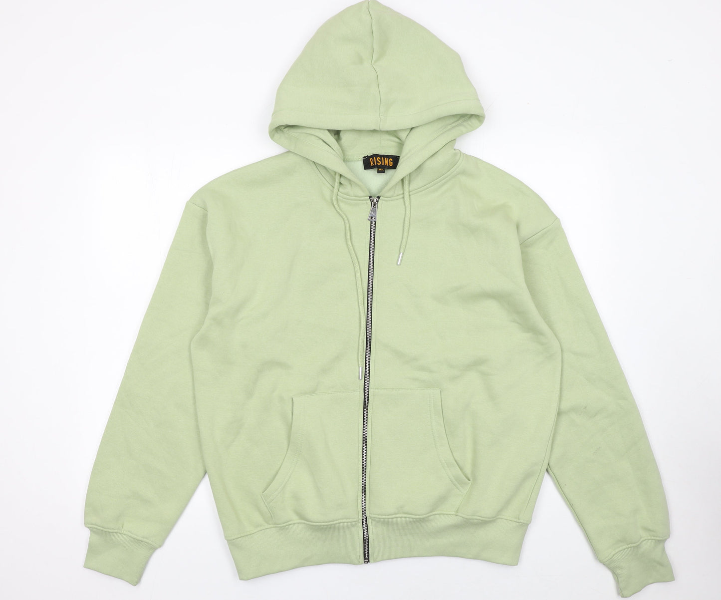 Womens UK Size S Rising Green Full Zip Hoodie