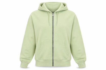 Womens UK Size S Rising Green Full Zip Hoodie