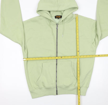 Womens UK Size S Rising Green Full Zip Hoodie