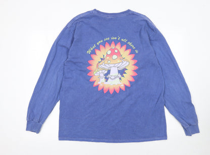 Mens UK Size M Urban Outfitters Blue  T-Shirt
