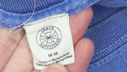 Mens UK Size M Urban Outfitters Blue  T-Shirt