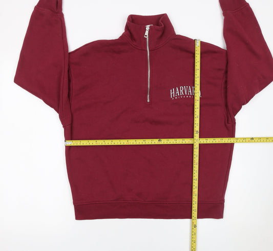 Womens UK Size XS Harvard Red Pullover Sweatshirt