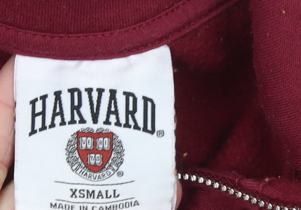 Womens UK Size XS Harvard Red Pullover Sweatshirt