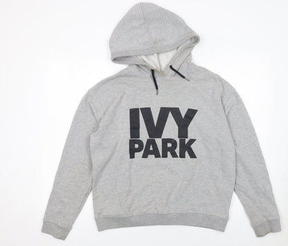 Womens UK Size S IVY PARK Grey Pullover Hoodie