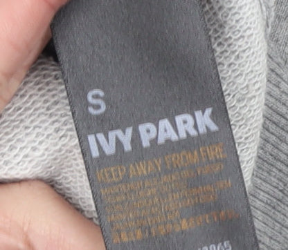 Womens UK Size S IVY PARK Grey Pullover Hoodie