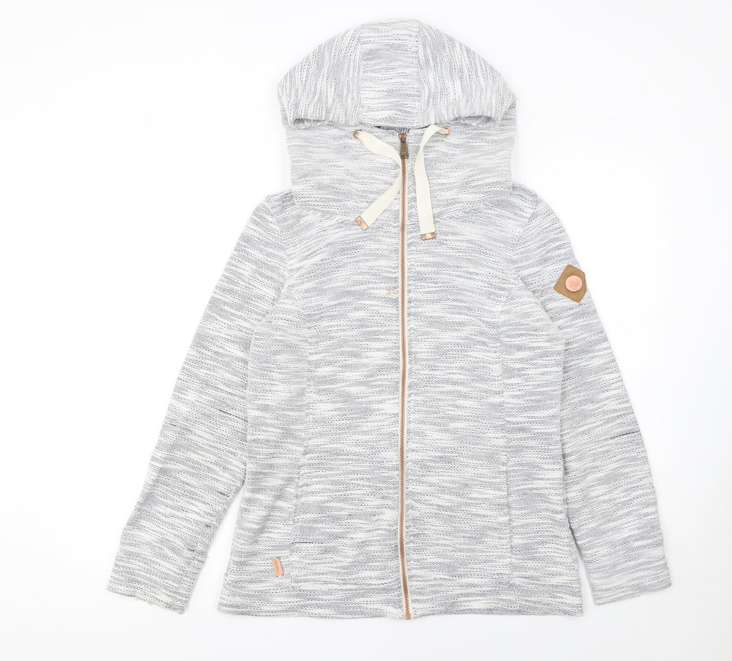 Womens UK Size 14 Regatta Grey Full Zip Hoodie