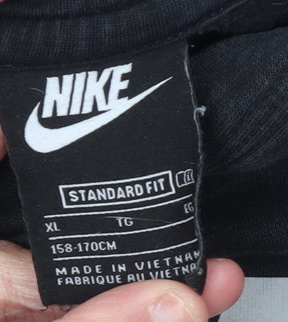 Boys UK Size XL Nike Black Pullover Hoodie