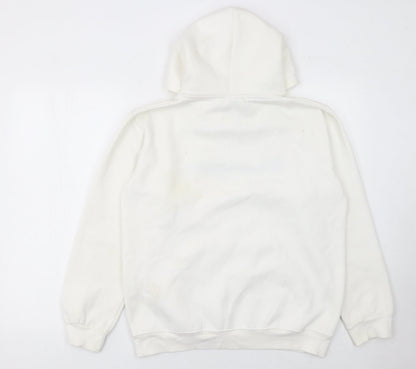 Mens UK Size S Champion White Pullover Hoodie