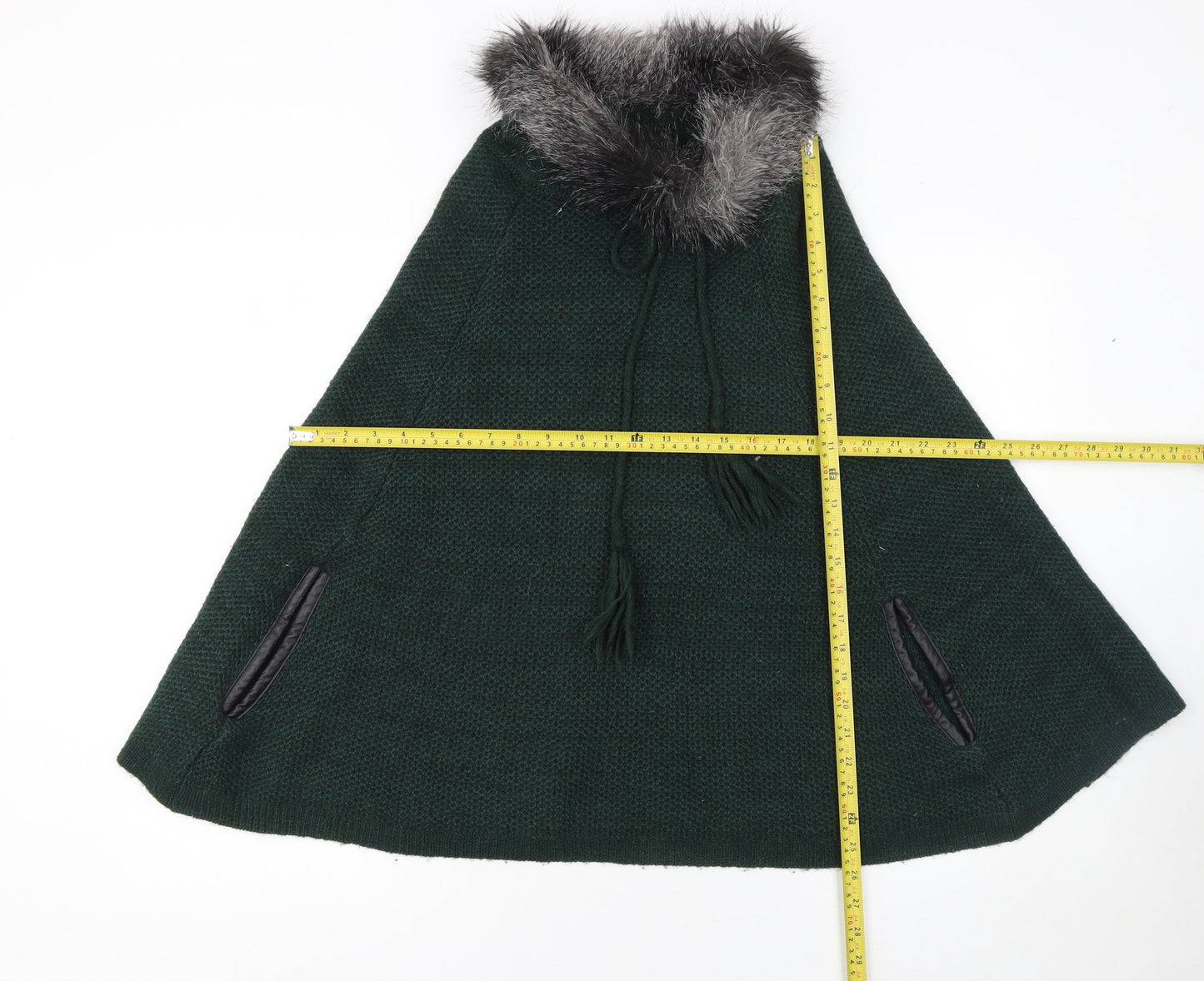Womens UK Size M NEXT Green Cape Jumper