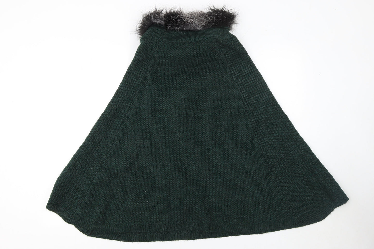 Womens UK Size M NEXT Green Cape Jumper