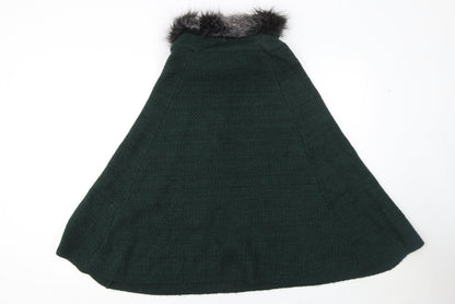 Womens UK Size M NEXT Green Cape Jumper