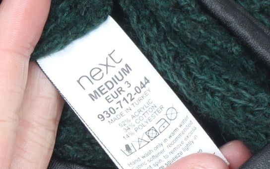 Womens UK Size M NEXT Green Cape Jumper