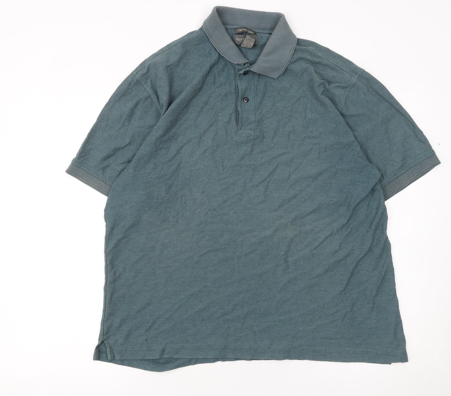Mens UK Size L Van Heusen Cotton Blend Polo Shirt