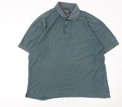Mens UK Size L Van Heusen Cotton Blend Polo Shirt