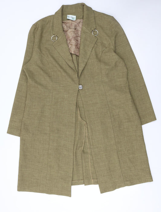 Womens UK Size 18/20 Mish Mash Plus Beige Blazer
