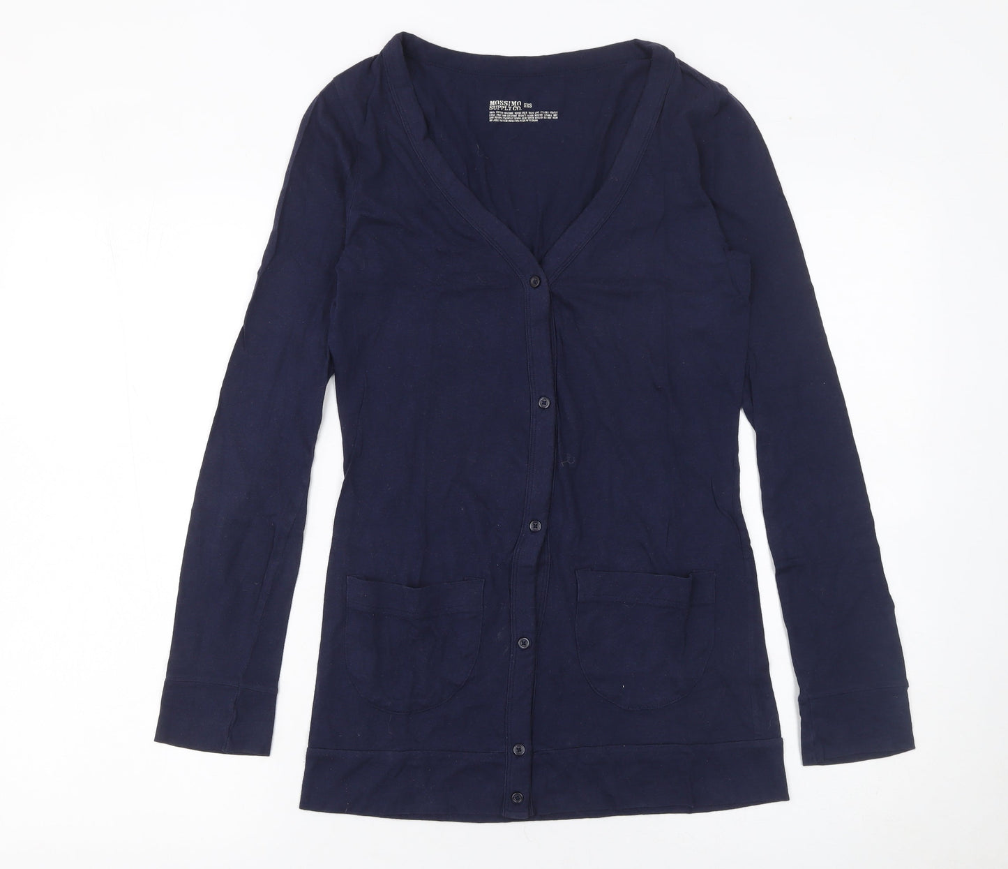 Womens UK Size XS Mossimo Supply Co. Blue Cardigan Jumper