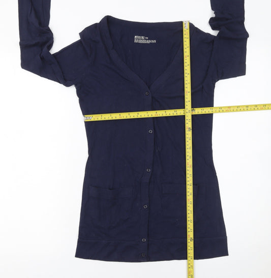 Womens UK Size XS Mossimo Supply Co. Blue Cardigan Jumper