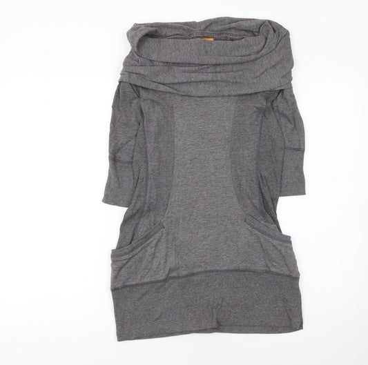 Womens UK Size 12 SoulCal Grey Tunic Sweatshirt