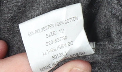 Womens UK Size 12 SoulCal Grey Tunic Sweatshirt