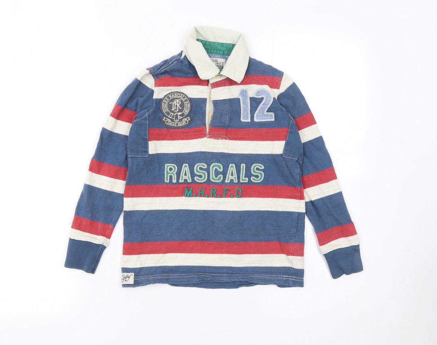 Boys UK Size 7 Years Joules Multicoloured Basic Polo