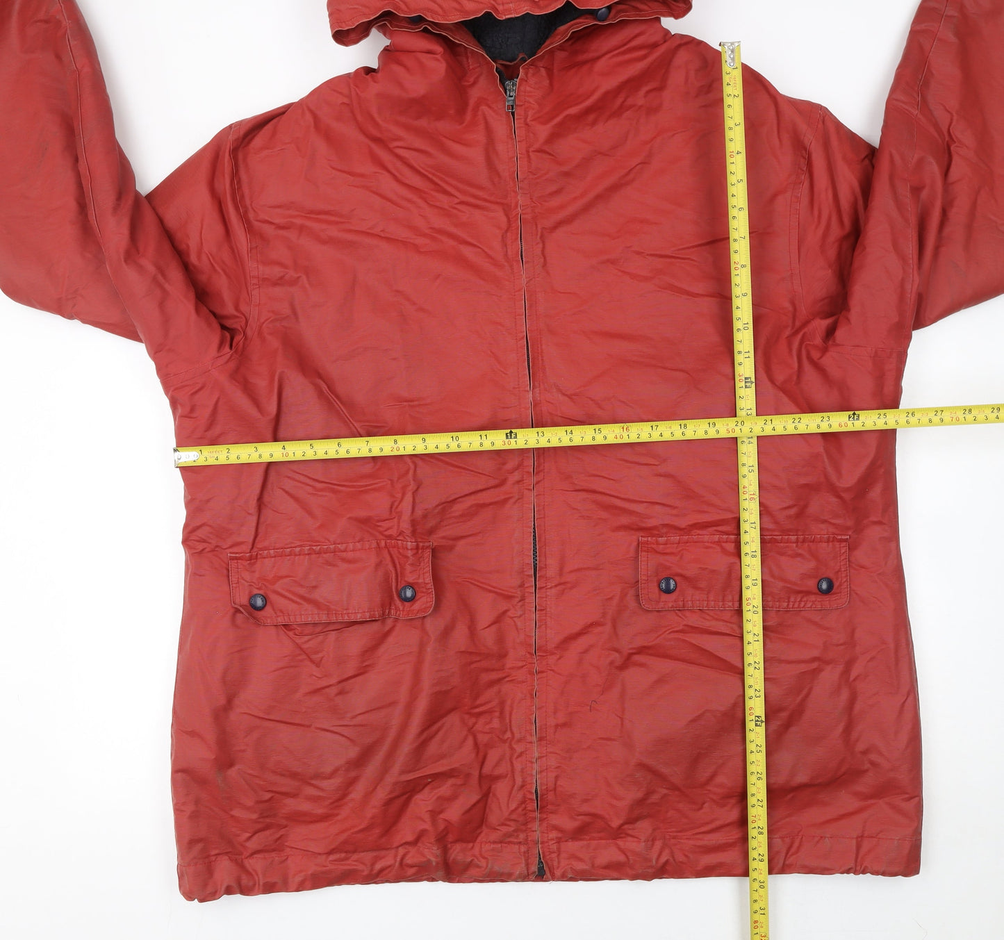 Mens UK Size L Partridge Performance Red Parka Coat