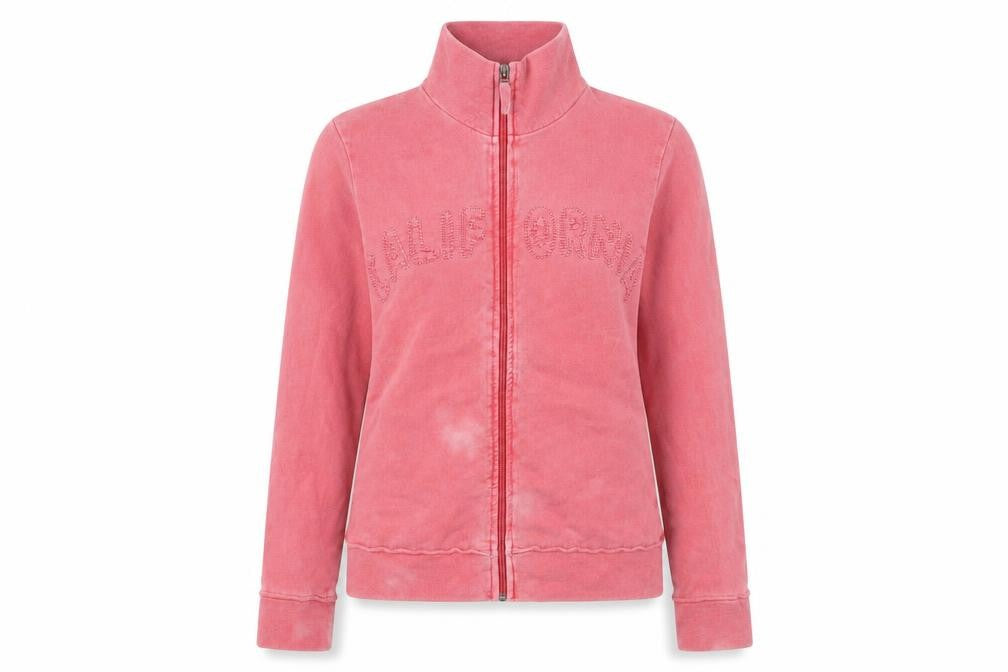 Womens UK Size 8-10 Active Pink Full Zip Sweatshirt