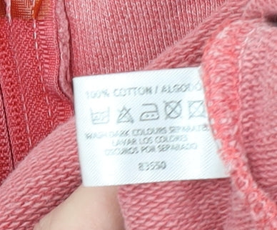 Womens UK Size 8-10 Active Pink Full Zip Sweatshirt