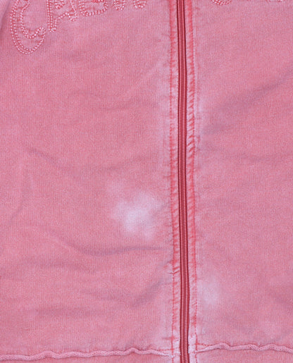 Womens UK Size 8-10 Active Pink Full Zip Sweatshirt