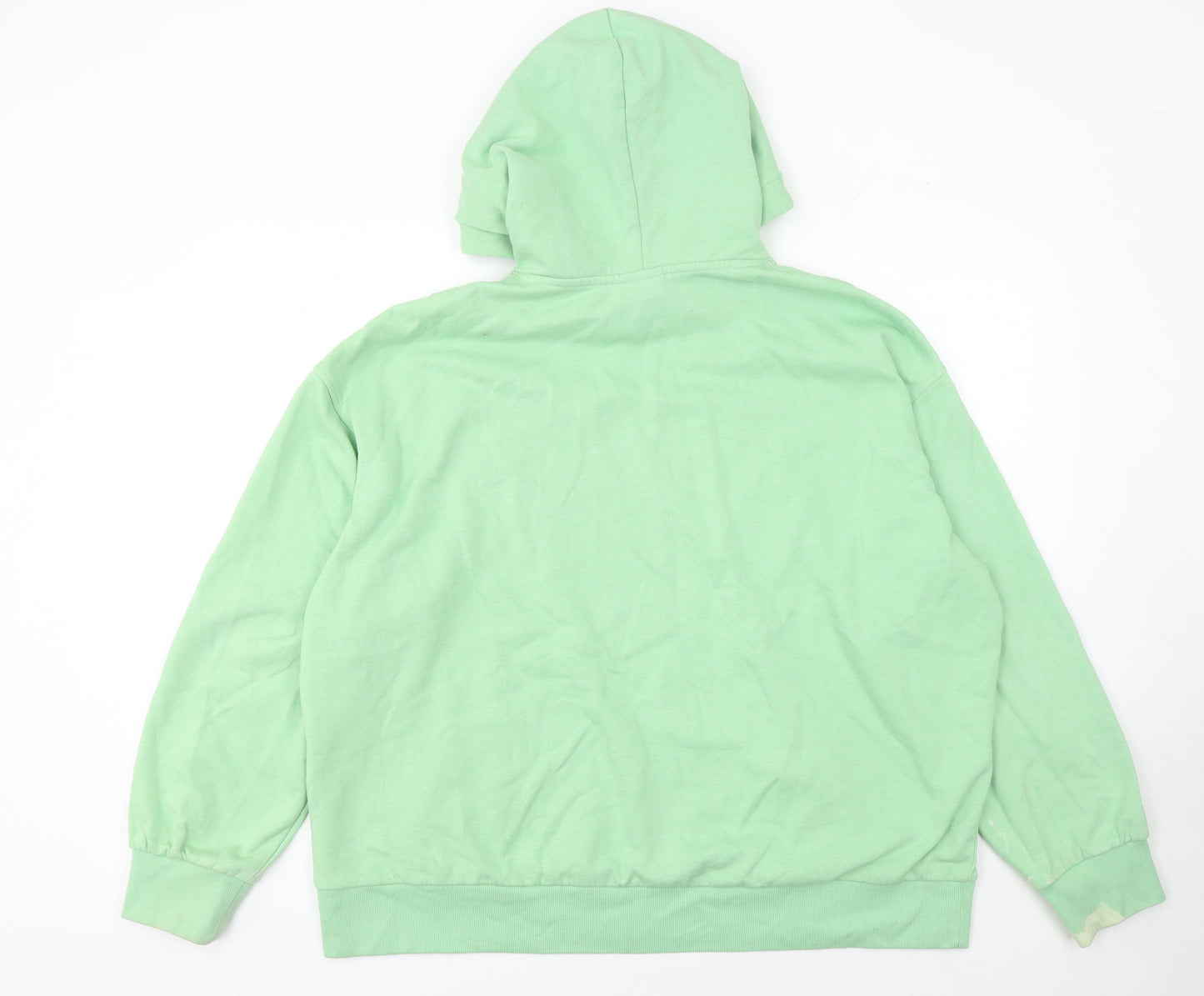 Womens UK Size L H&M Green Pullover Hoodie