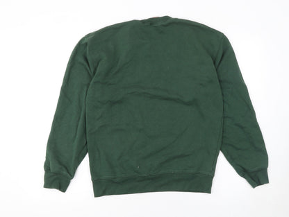 Womens UK Size M Club Green Pullover Sweatshirt