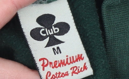 Womens UK Size M Club Green Pullover Sweatshirt