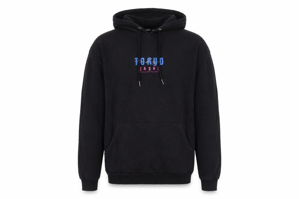 Mens UK Size M ASOS DESIGN Black Pullover Hoodie